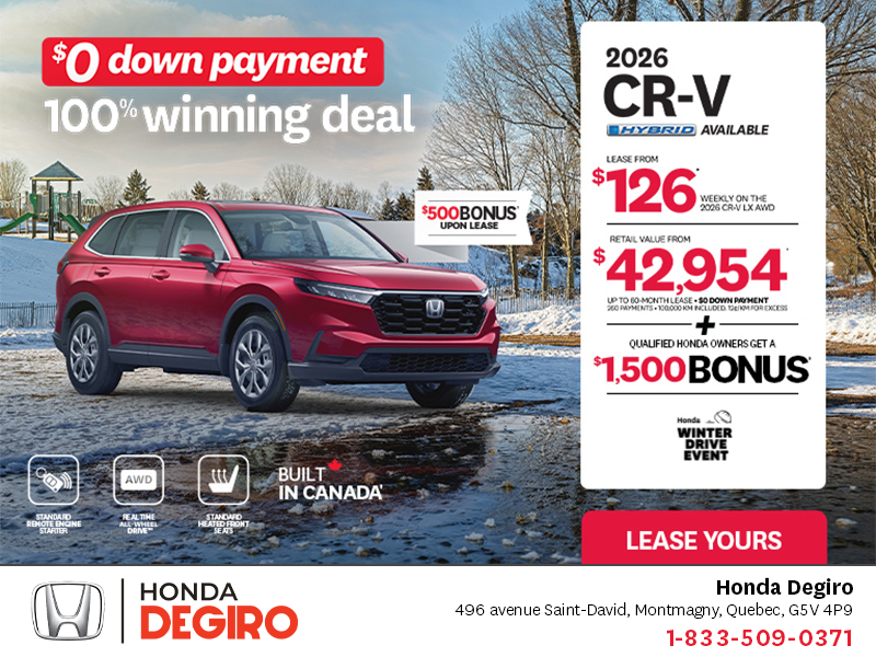 Get the 2026 Honda CR-V!