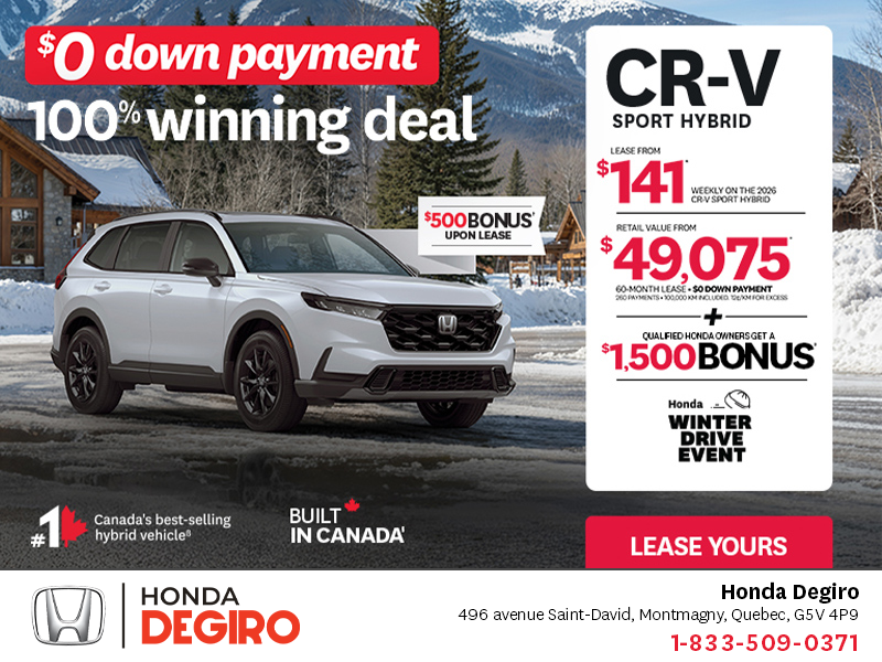 Get the 2026 Honda CR-V Hybrid!
