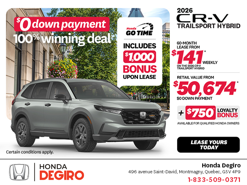 Get the 2026 Honda CR-V Hybrid!