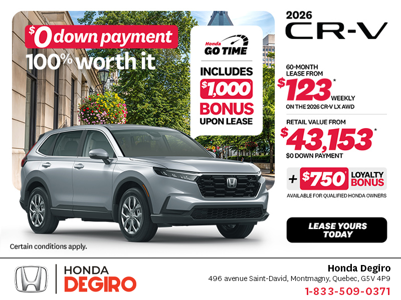 Get the 2026 Honda CR-V!