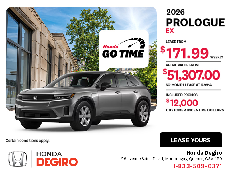 Get the 2026 Honda Prologue!