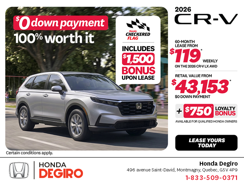 Get the 2026 Honda CR-V!