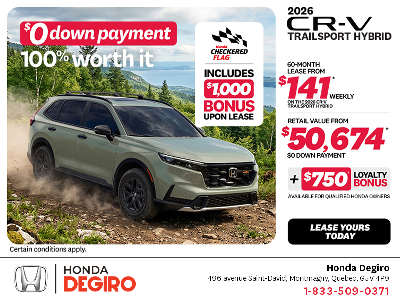 Get the 2026 Honda CR-V Hybrid!