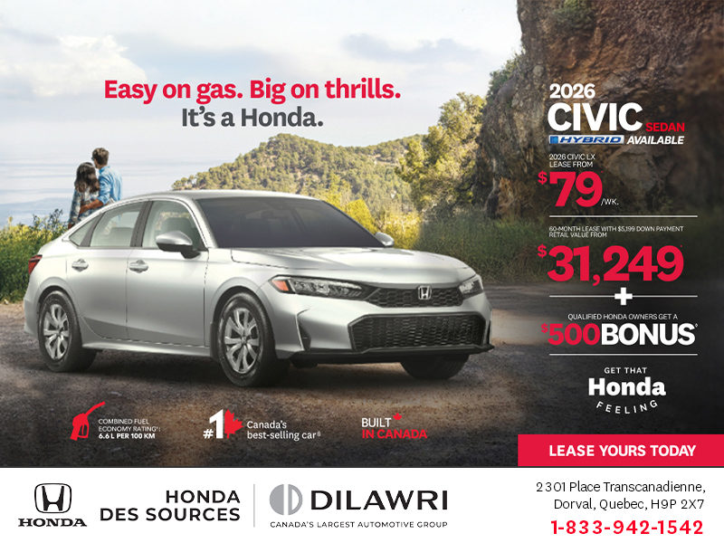 Get the 2026 Honda Civic Sedan!