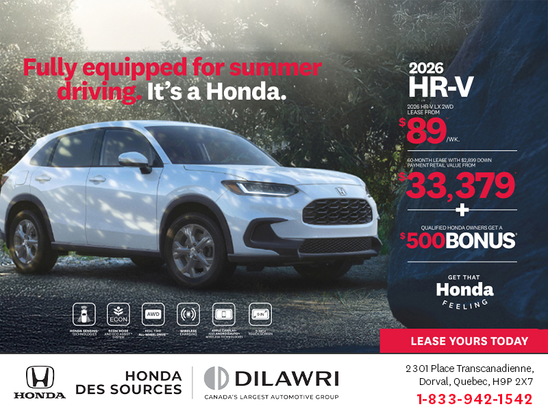 Get the 2026 Honda HR-V!