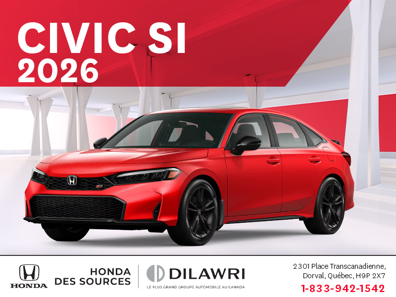 Obtenez le Honda Civic Si 2026 !