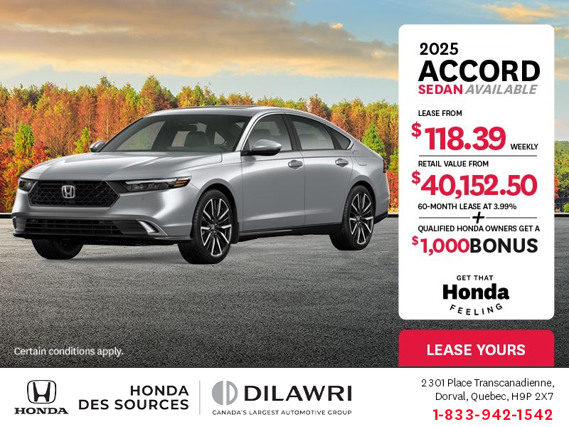 Get the 2025 Honda Accord!
