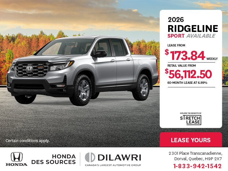 Get the 2025 Honda Ridgeline!