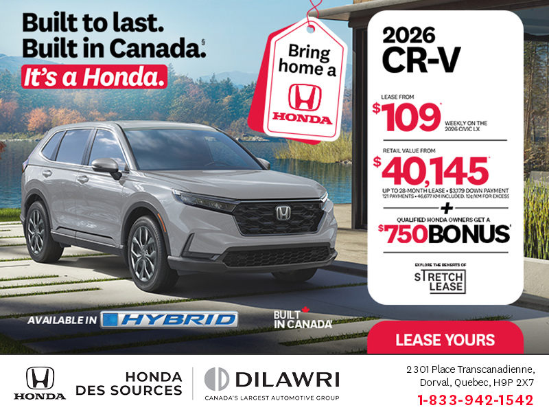 Get the 2026 Honda CR-V!