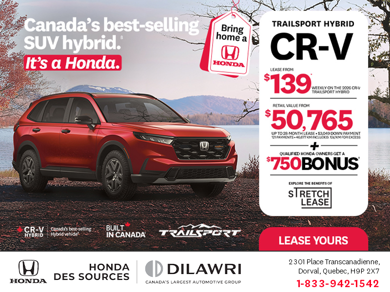 Get the 2026 Honda CR-V Hybrid!