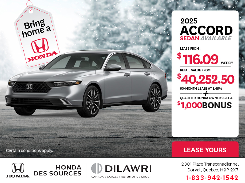 Get the 2025 Honda Accord!
