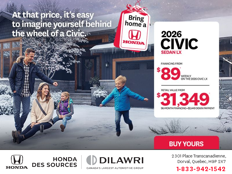 Get the 2026 Honda Civic Sedan!