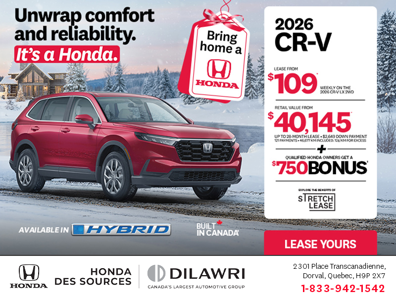 Get the 2026 Honda CR-V!