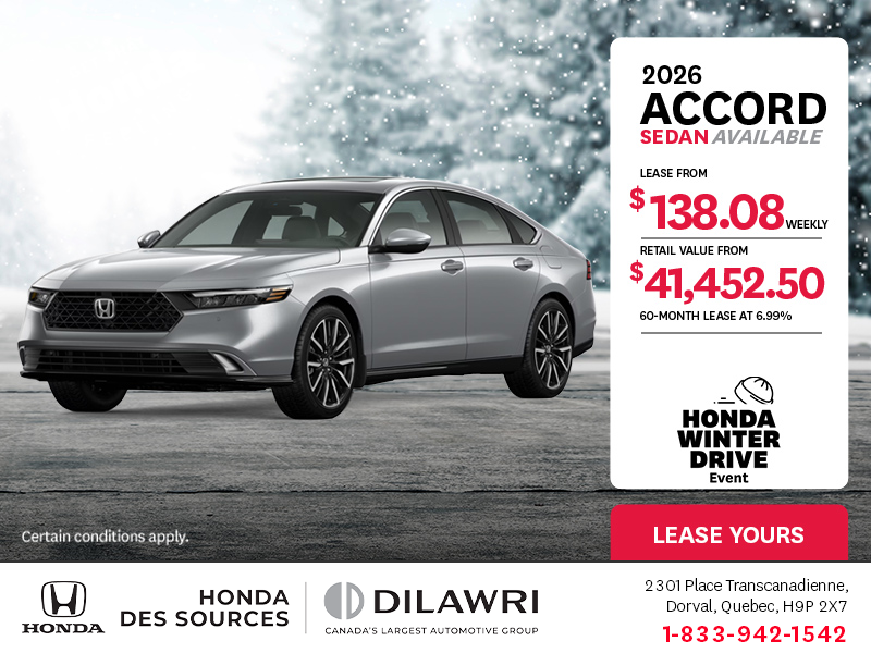 Get the 2026 Honda Accord!