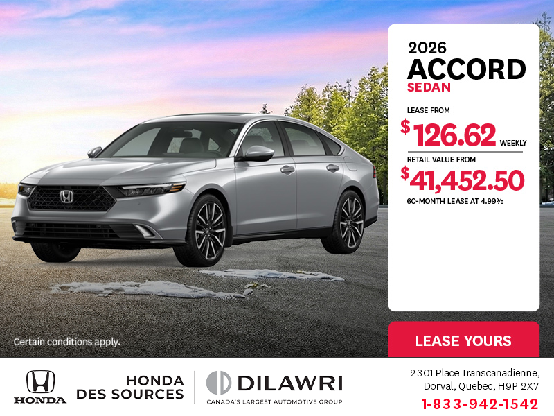 Get the 2026 Honda Accord!