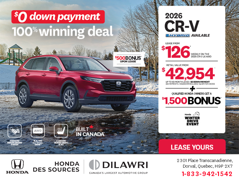 Get the 2026 Honda CR-V!