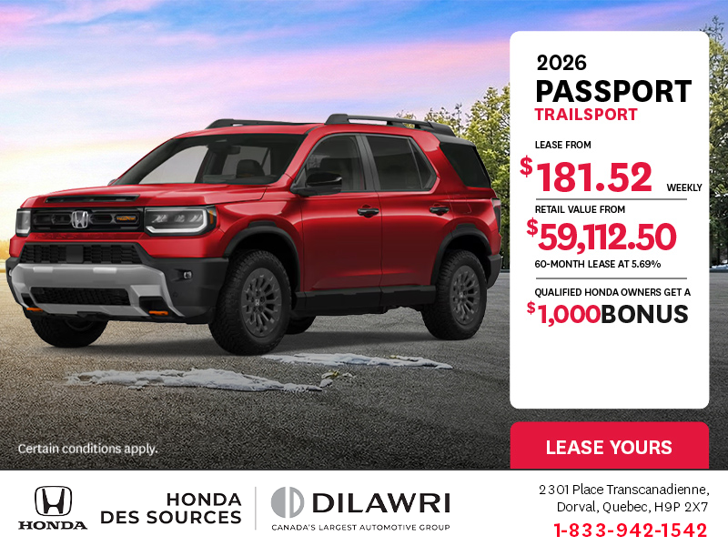 Get the 2026 Honda Passport!
