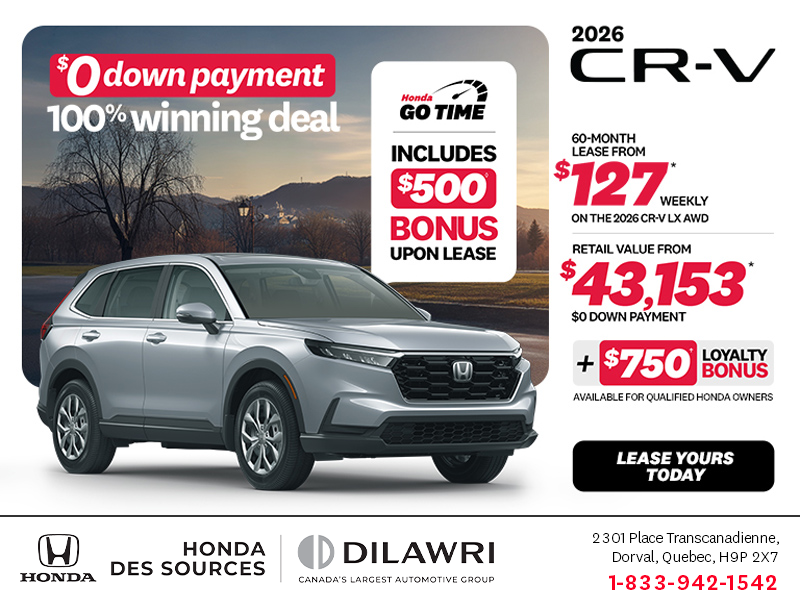 Get the 2026 Honda CR-V!