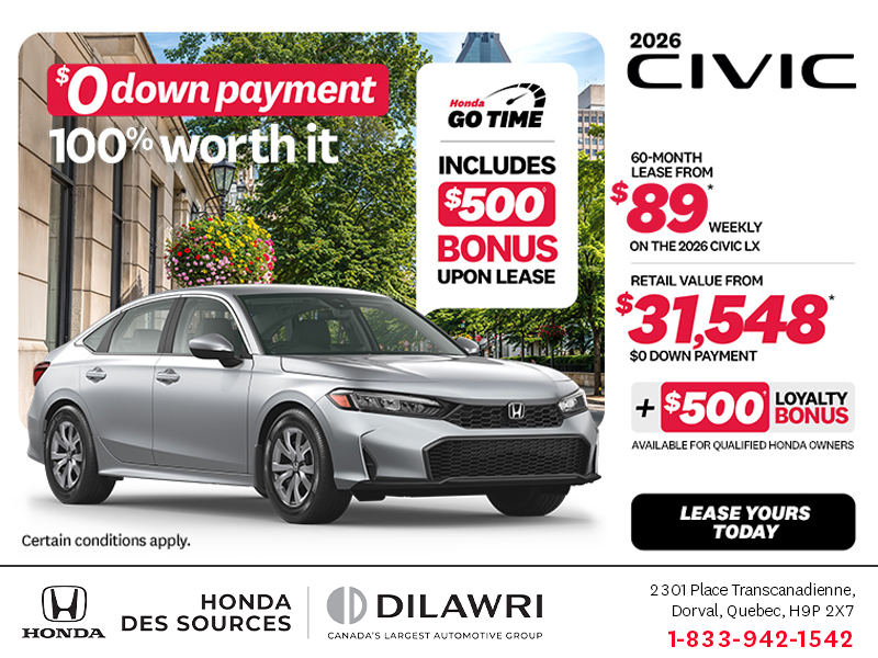 Get the 2026 Honda Civic!