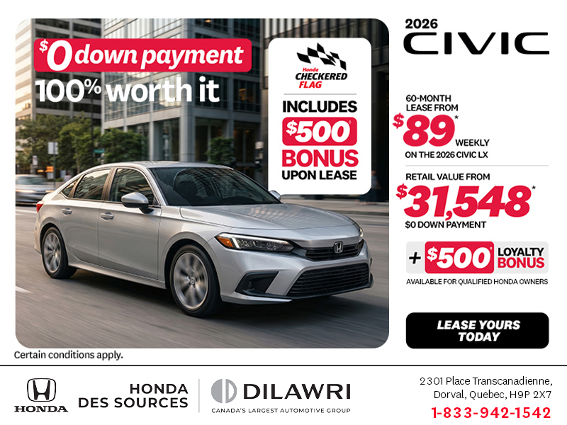 Get the 2026 Honda Civic!