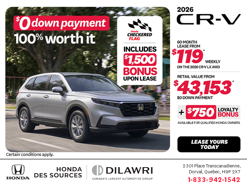Get the 2026 Honda CR-V!