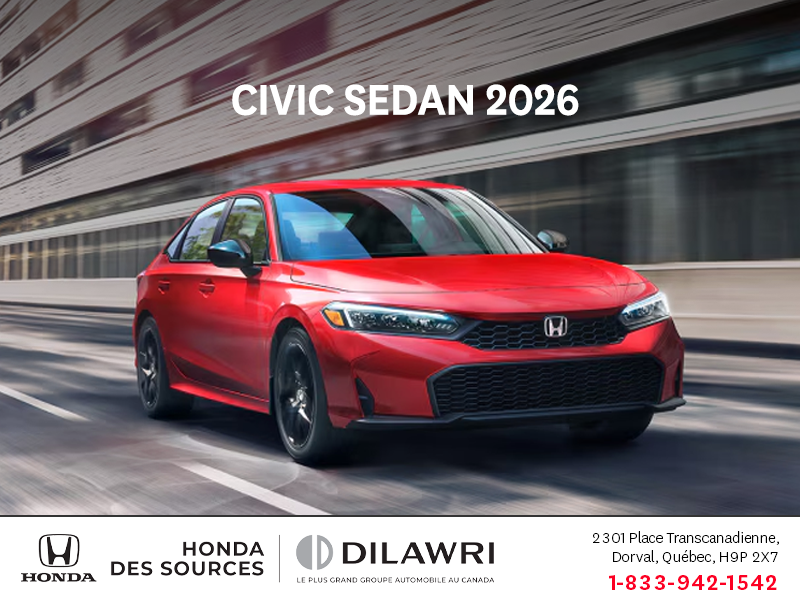 Obtenez la Honda Civic 2026 !