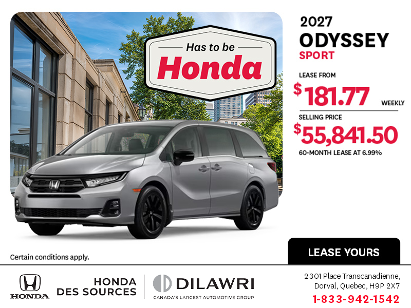 2027 Honda Odyssey