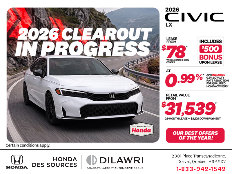 Get the 2026 Honda Civic!