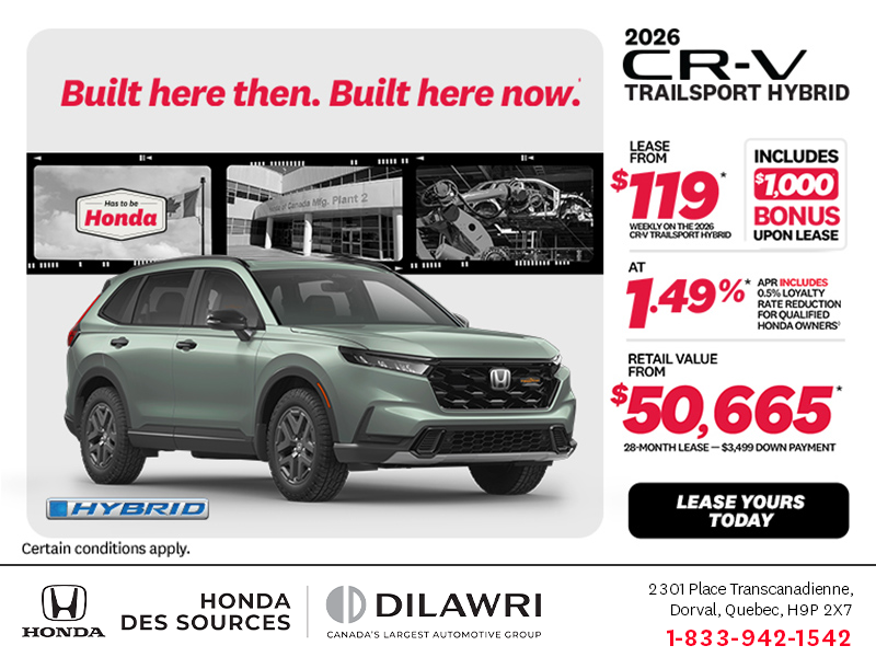 Get the 2026 Honda CR-V Hybrid!