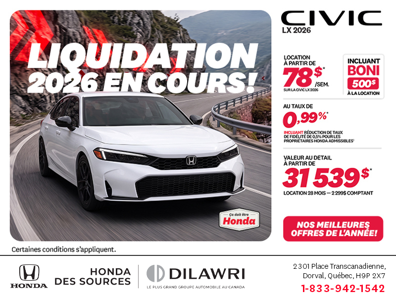 Honda Civic Sedan 2026