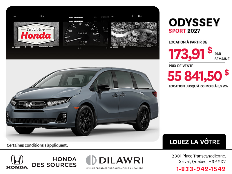 Honda Odyssey 2027
