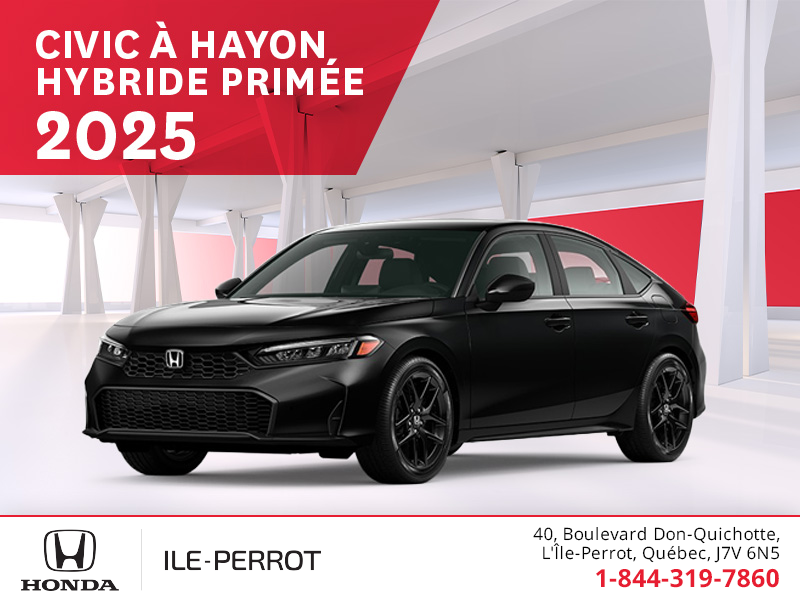 Obtenez le Honda Civic Hatchback 2025 !
