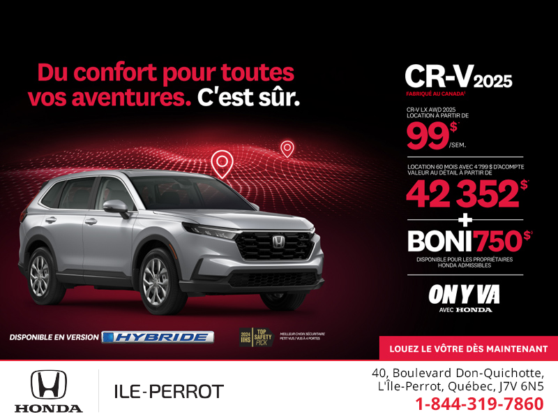 Obtenez le Honda CR-V 2025!