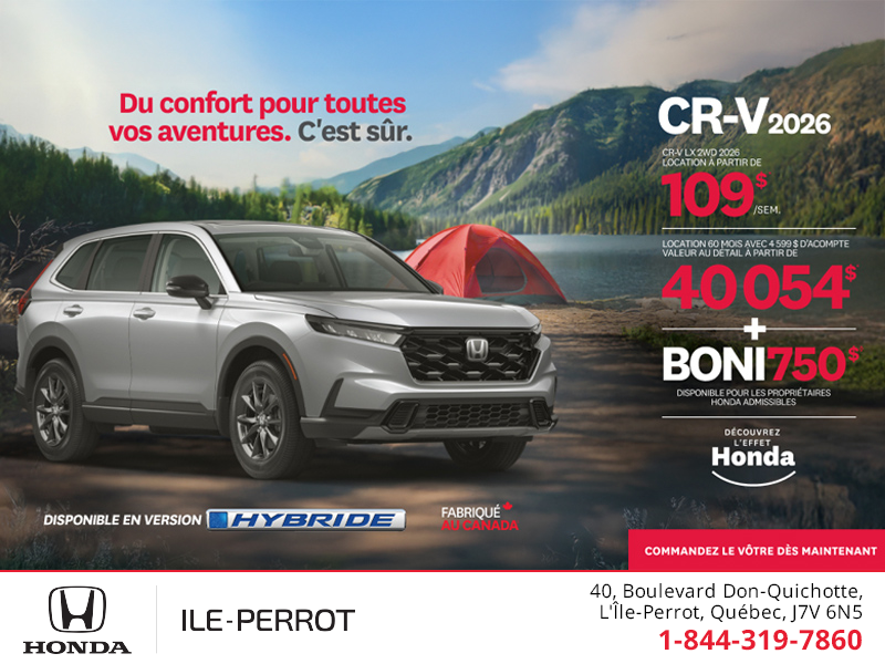 Obtenez le Honda CR-V 2026!