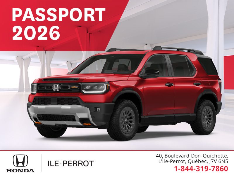 Obtenez le Honda Passport 2026 !