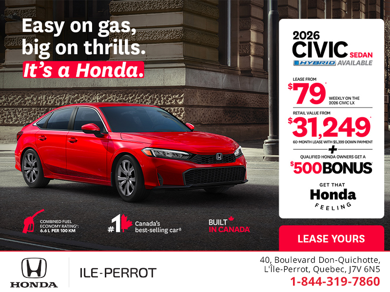 Get the 2026 Honda Civic Sedan!