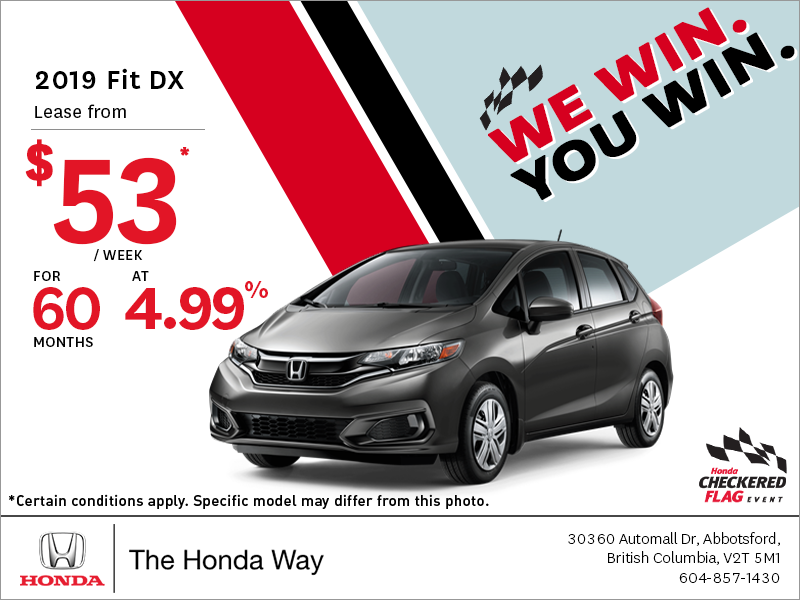 Get the 2019 Honda Fit Today!
