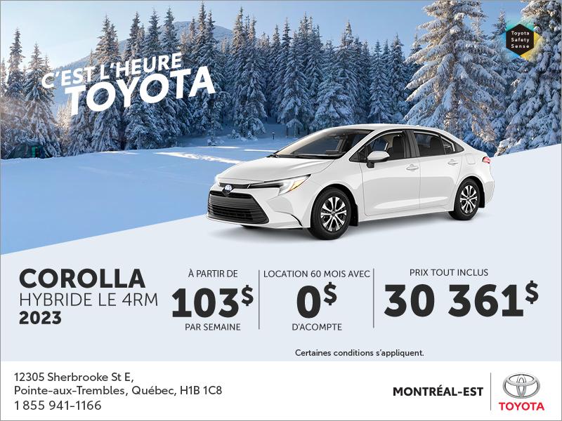 Toyota Corolla Hybride 2023