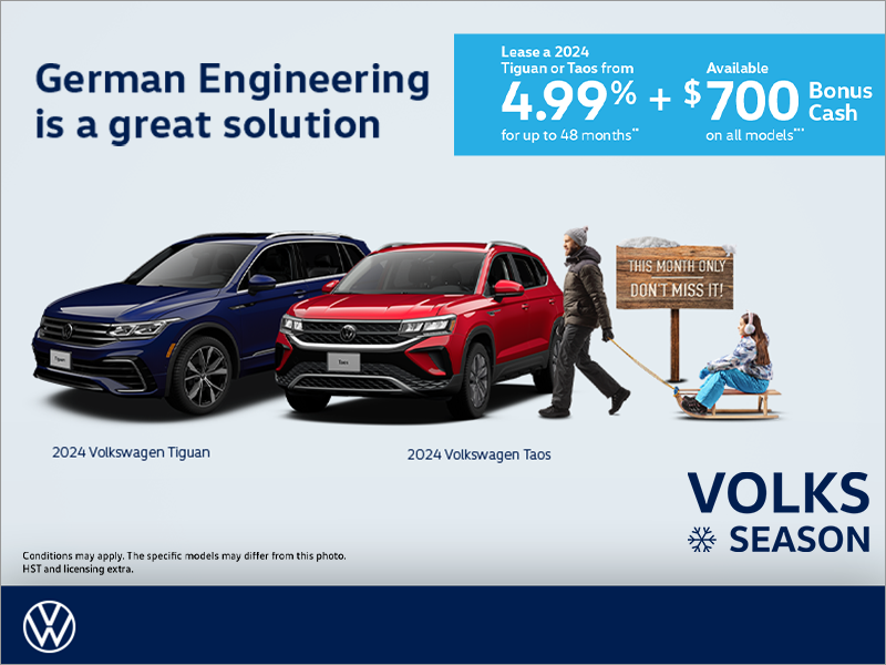 Get a 2024 Taos or Tiguan Volkswagen of Windsor