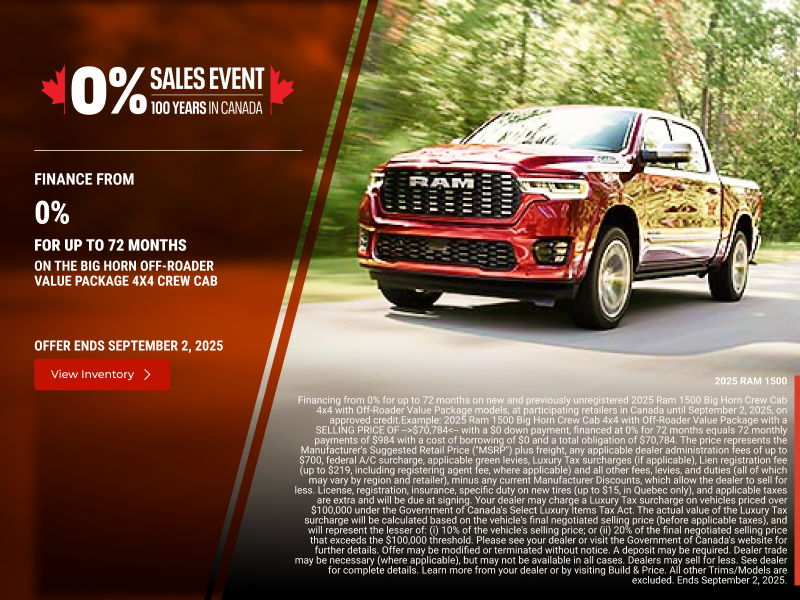 Get the 2025 RAM 1500