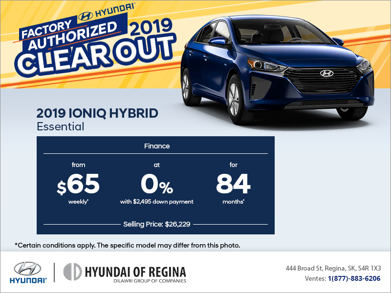 Finance the 2019 Ioniq Hybrid!