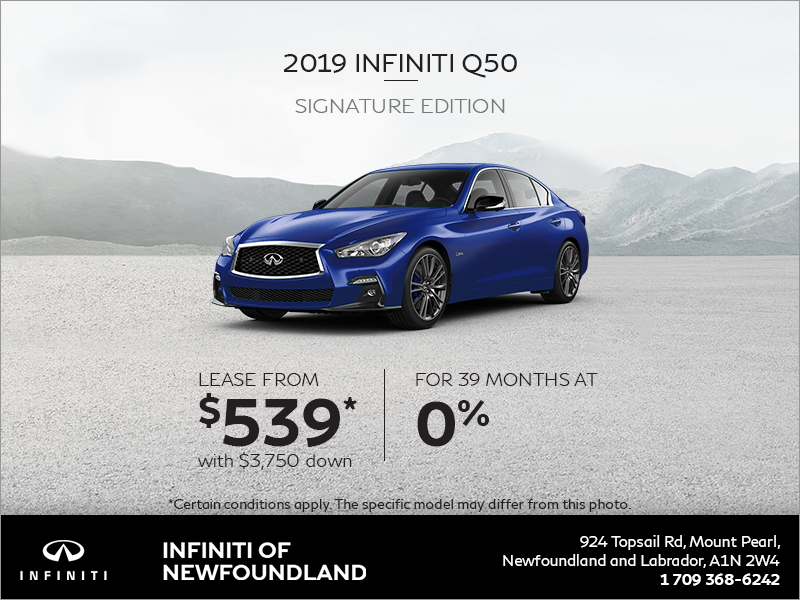 Get a new 2019 INFINITI Q50 today!