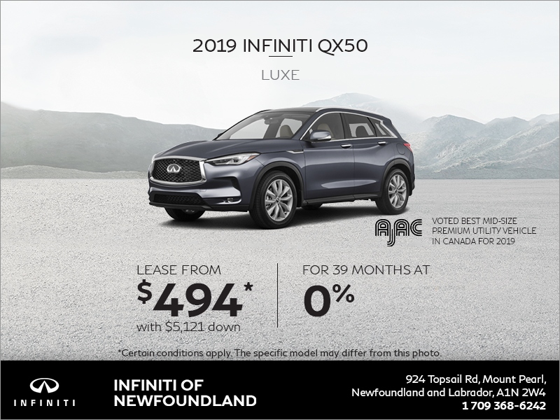 Get a new 2019 INFINITI QX50 today!