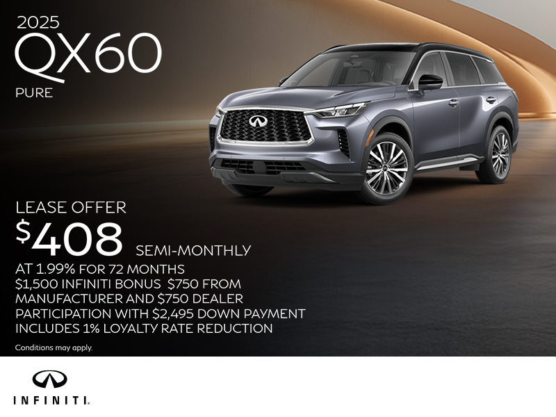 Get the 2025 INFINITI QX60!