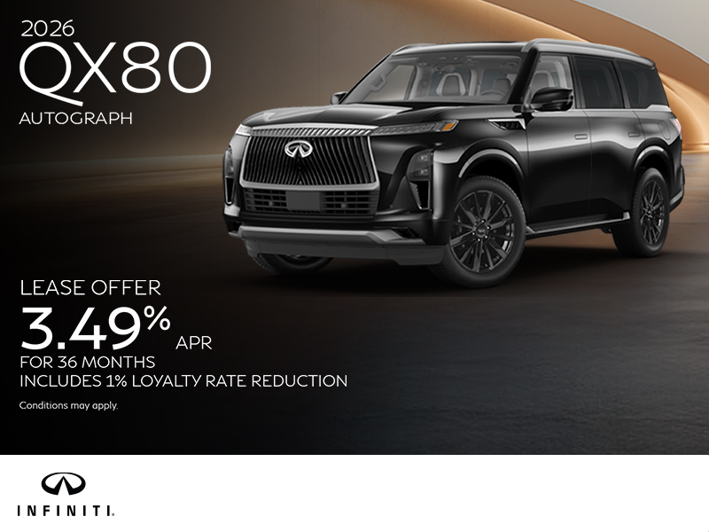 Get the 2026 INFINITI QX80!