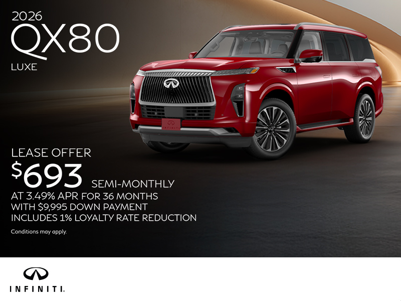 Get the 2026 INFINITI QX80!