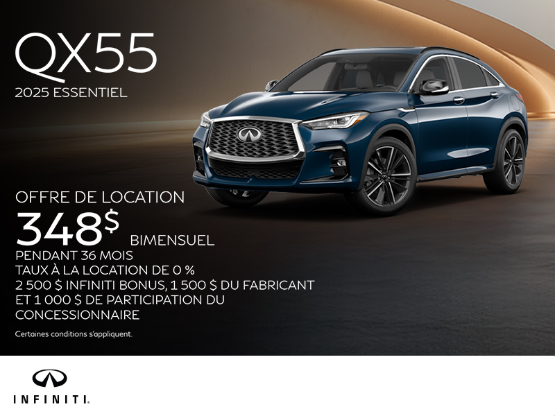 Procurez-vous le INFINITI QX55 2025!