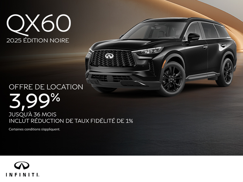 Procurez-vous le INFINITI QX60 2025 !