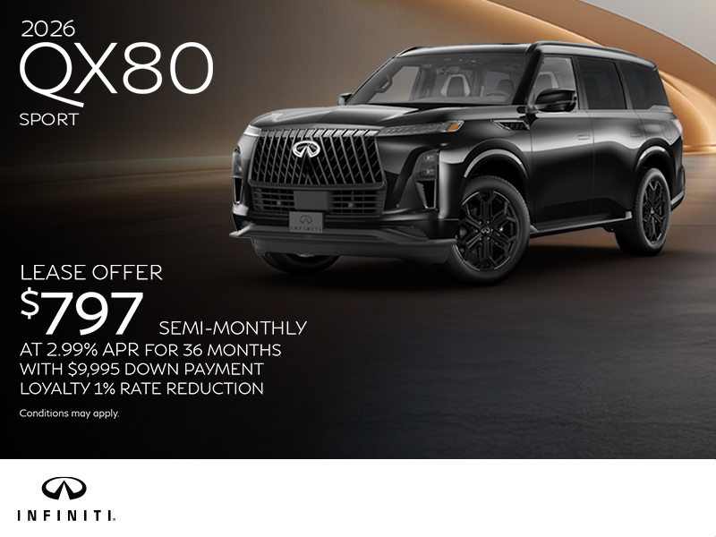 Get the 2026 INFINITI QX80!