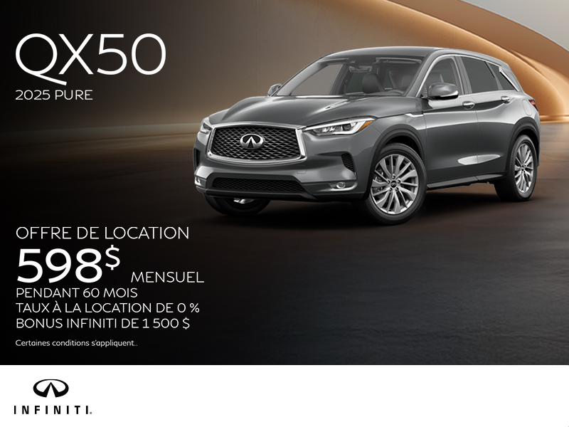 Procurez-vous la INFINITI QX50 2025 !